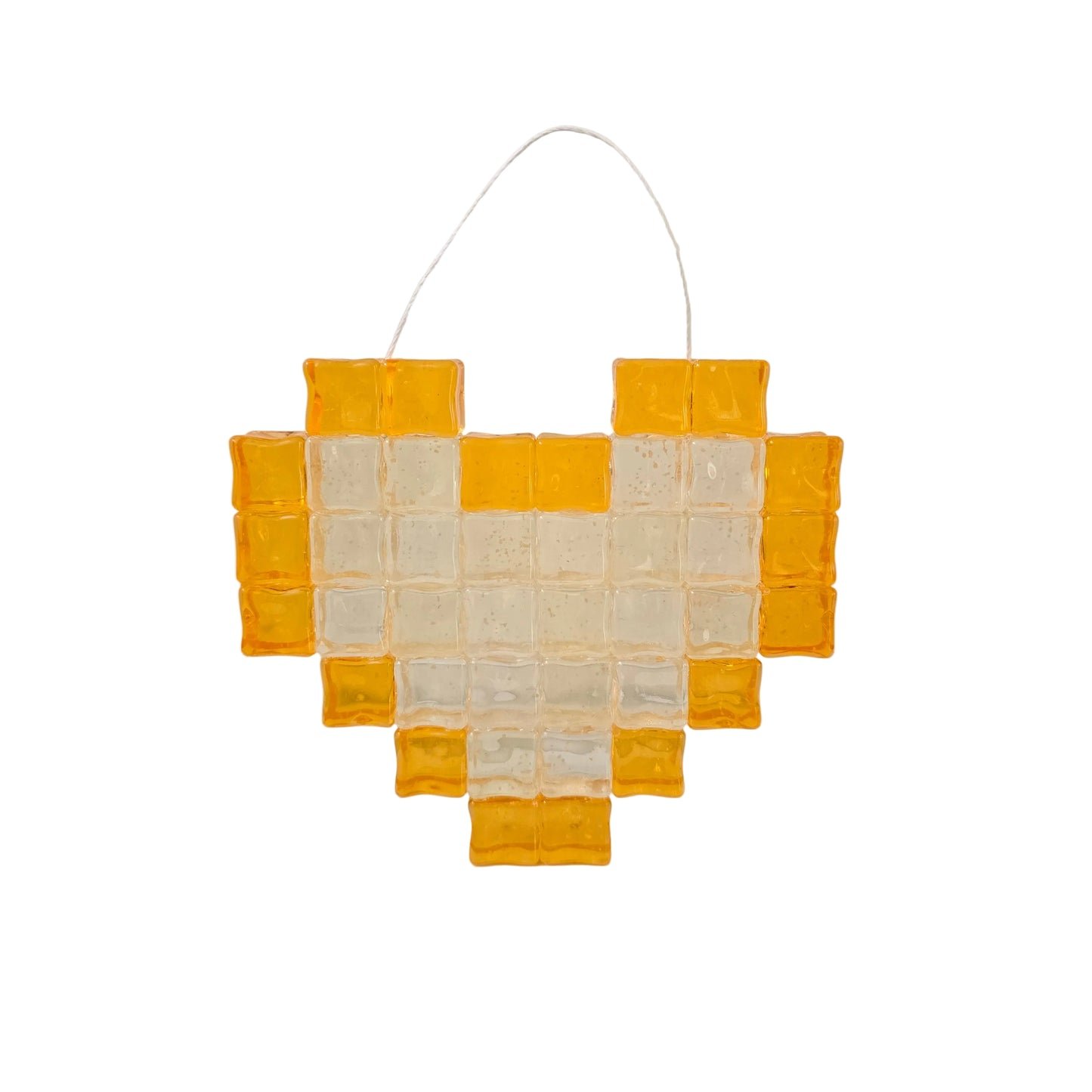 Pixel Valentine Heart - hanging decor