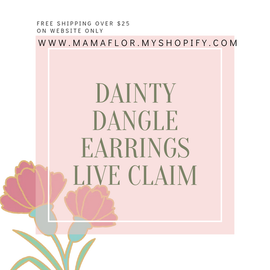 Dainty Dangle Earrings - TikTok LIVE Claim