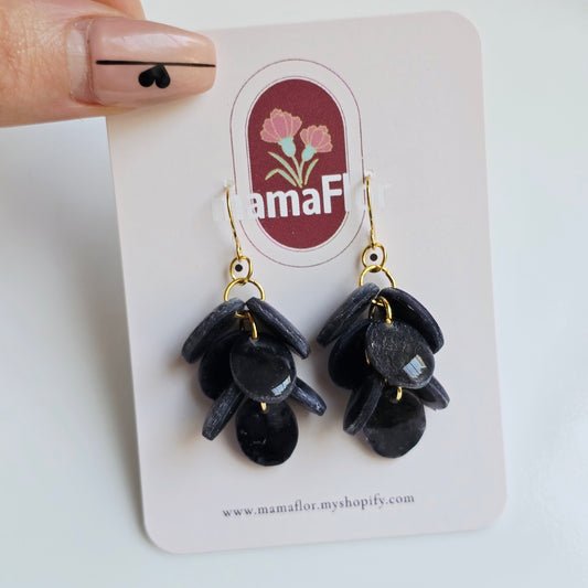 Ada Cascade Earrings in River Rock marble