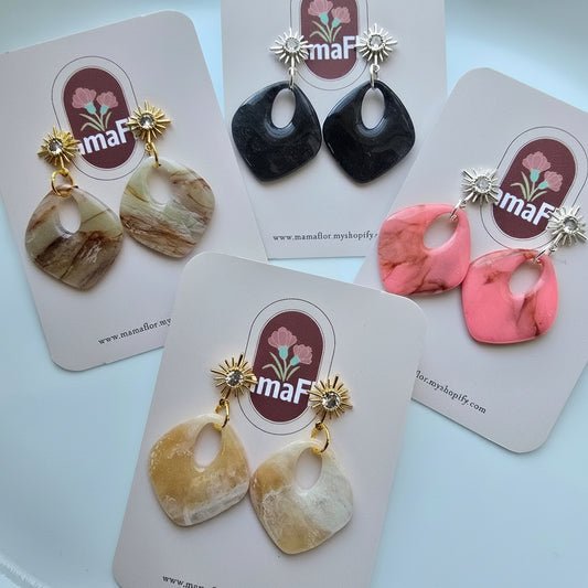 Delia Hoop Dangle Earrings