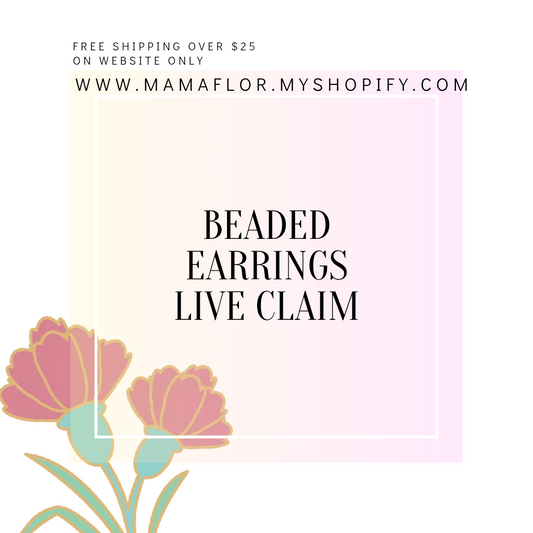 Beaded Earrings - TikTok LIVE Claim